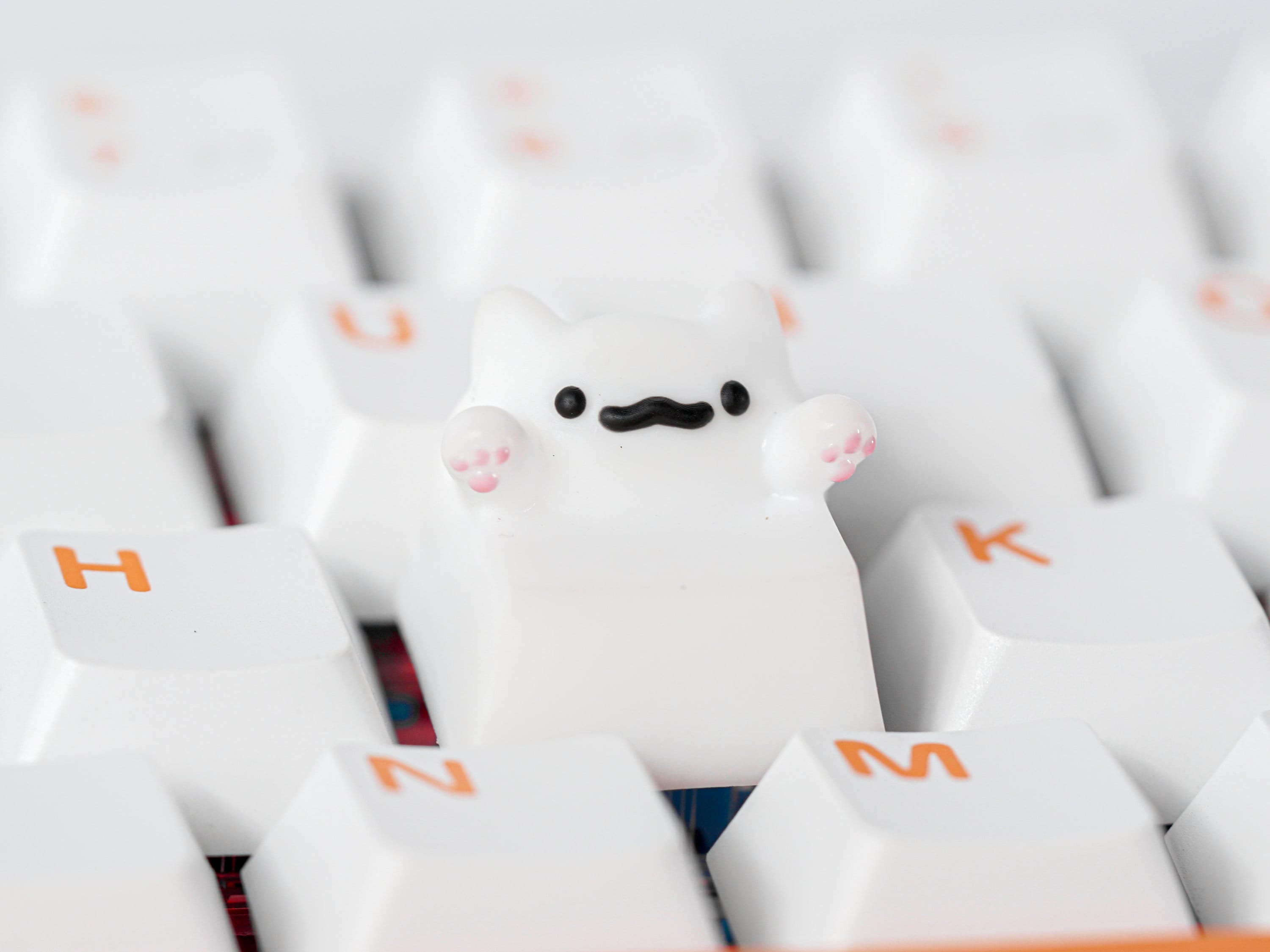 Kitty Keycap- Cute Cat Keycap- Artisan Keycap- Keycap for MX Cherry ...