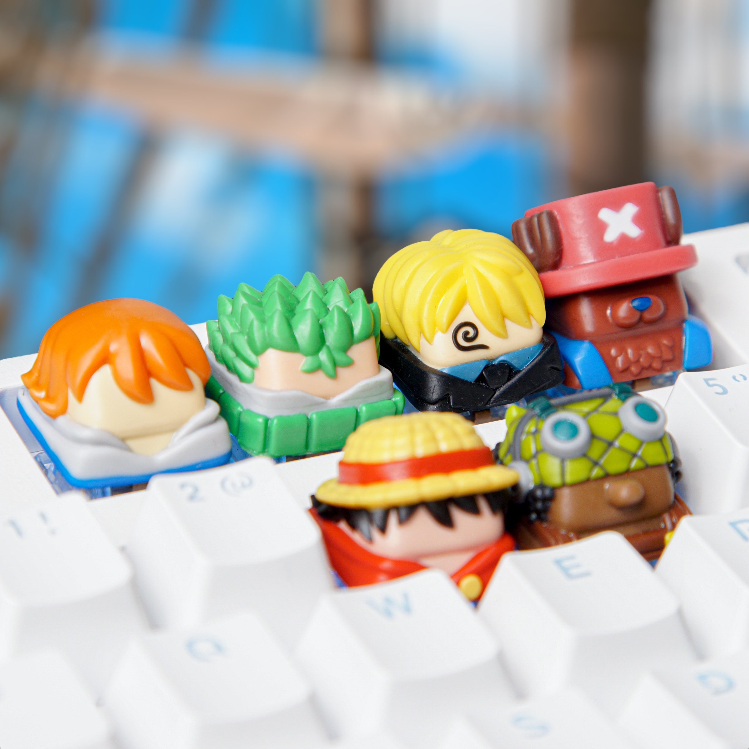 S-traw.Hat Pi.rates Keycap, One-Pie.ce Keycap, Anime Keycap, Keycap for MX Cherry Switches Mechanical Keyboard, Handmade Anime Gift